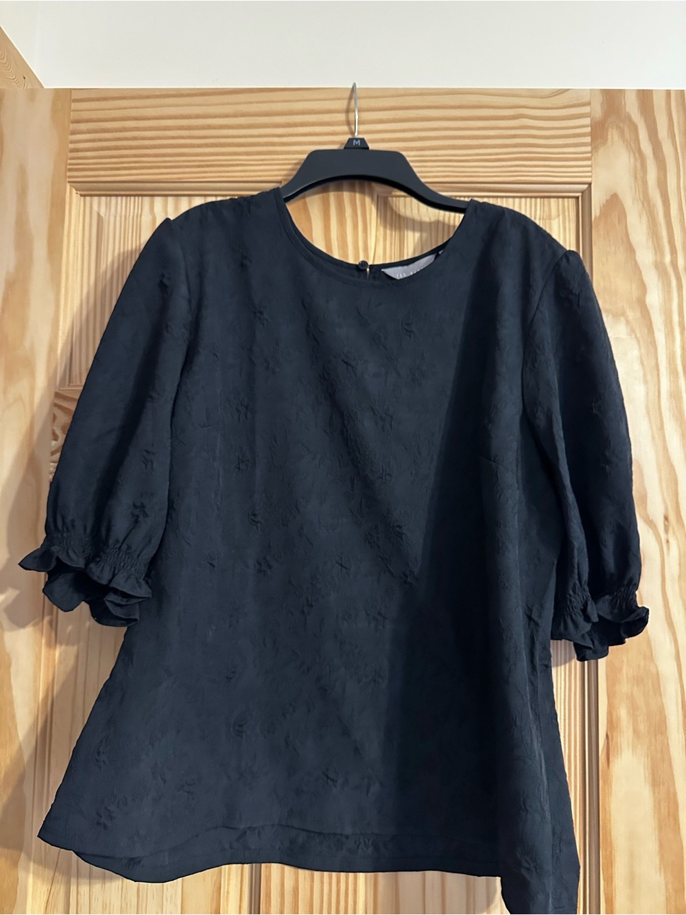 Ted Baker Black Puff Sleeve Blouse